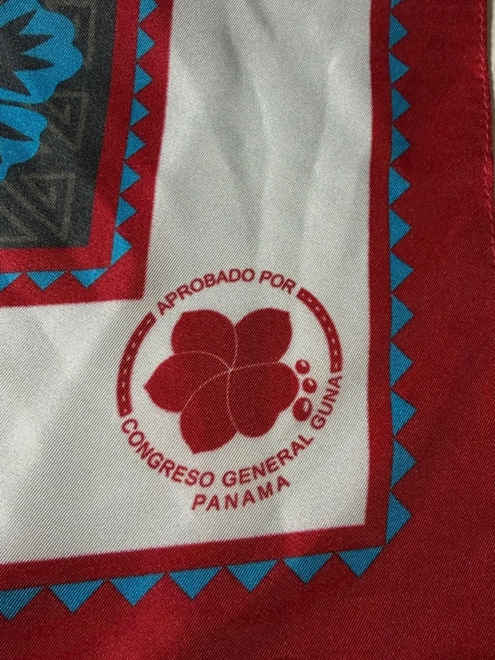 Franklin of Panama Hand Made Silk Scarf